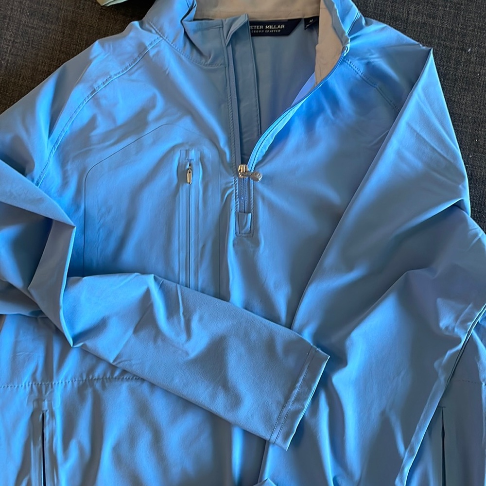 Men’s medium Peter Millar flex jacket - crown crafted  sky blue